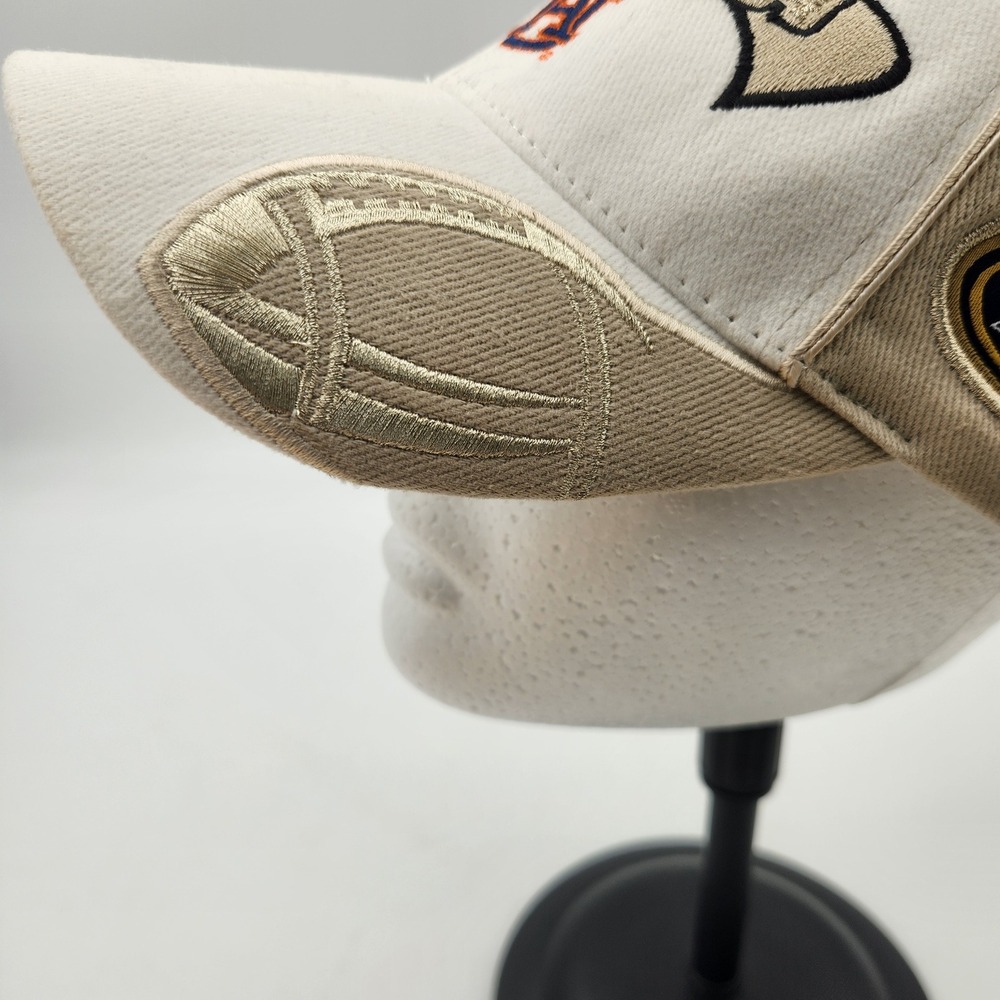 Auburn Tigers Hat SEC 2004 Football Champions Top of the World White Tan Cap - Picture 5 of 10